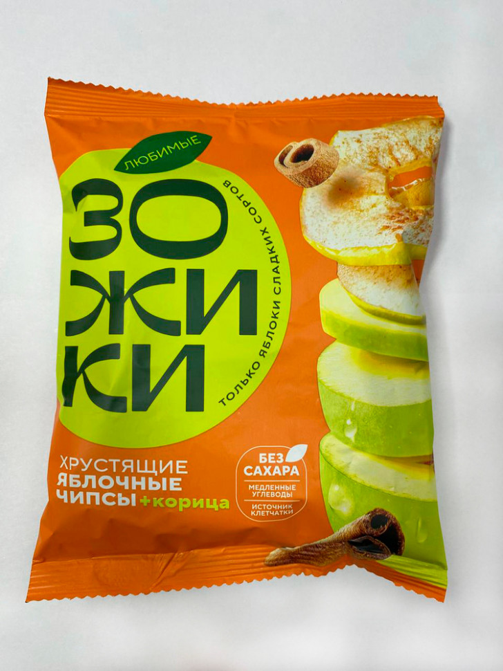  Зожики Яблочные+корица чипсы, 25г  в Новотроицке